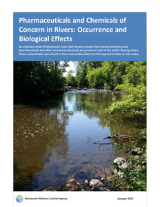 This report contains the results of a study of emerging contaminants at 50 random river locations across Minnesota in 2014. the report also contains the results for effects studies on water that was collected from a subset of those locations.