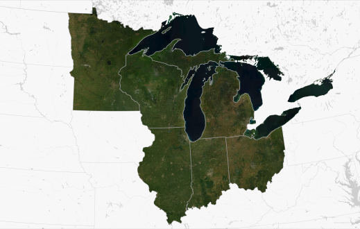 States around the great lakes