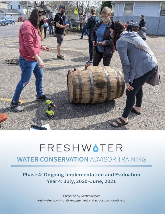 Freshwater Water Conservation Advisor Training report