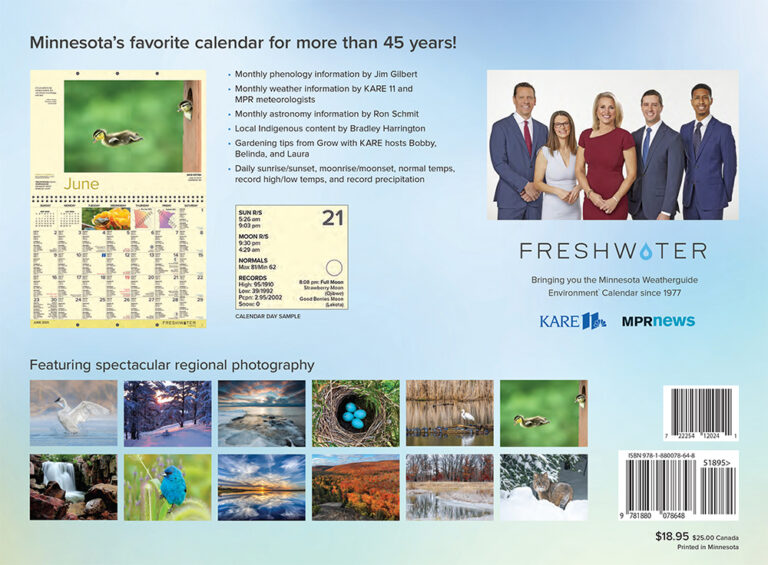 2024 Minnesota Weatherguide Environment™ Wall Calendar Freshwater Society