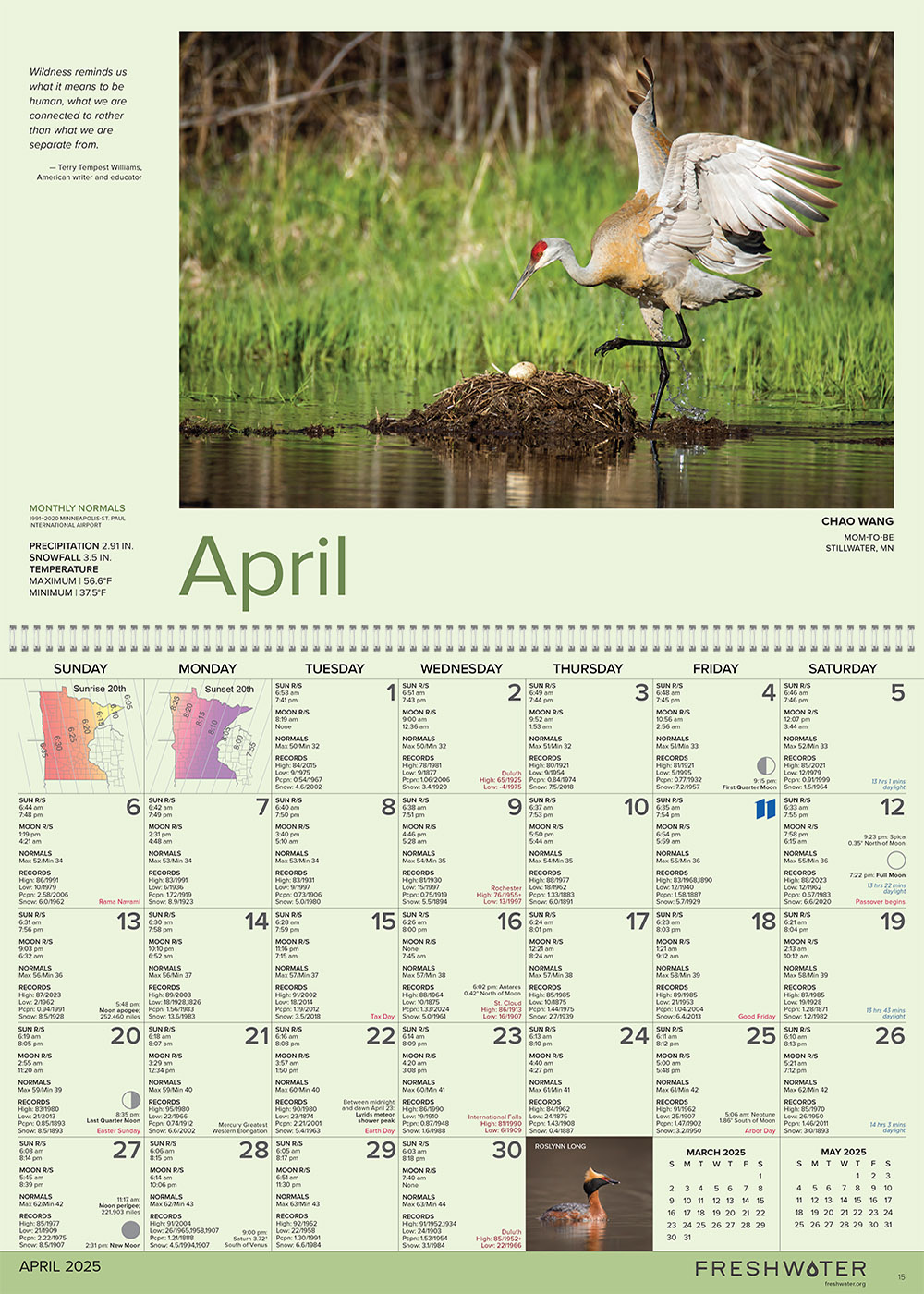 Minnesota Weatherguide Environment Calendars