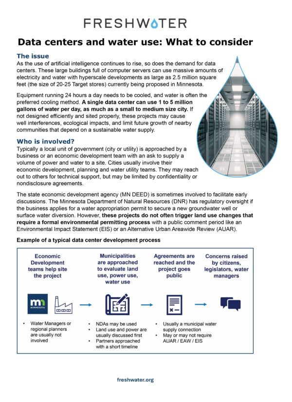 Data center fact sheet